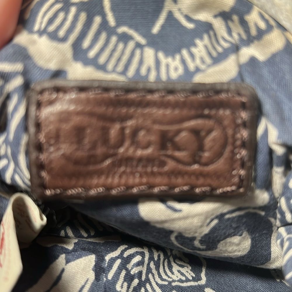 Lucky Brand Blue Crossbody Bag with Floral Embroidery - Picture 10 of 10